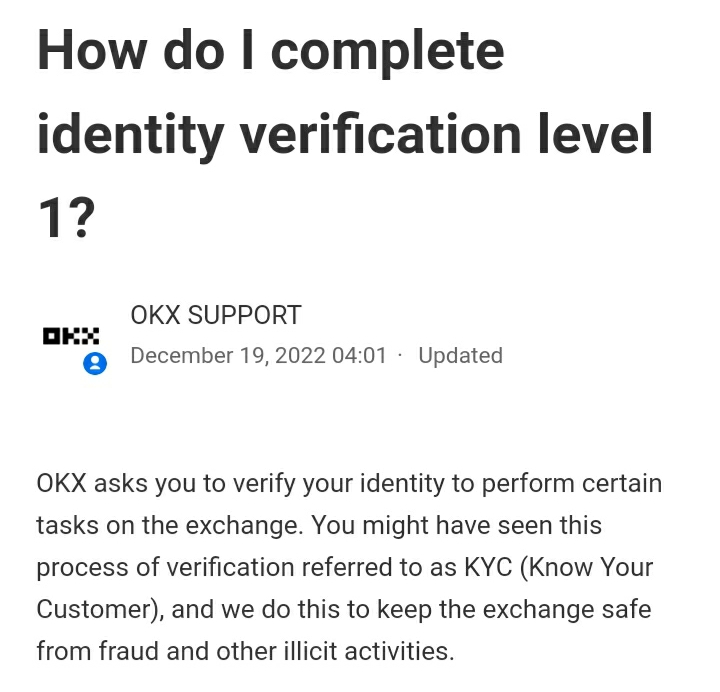 اجباری‌شدن احراز هویت سطح یک در صرافی OKX؛ ماجرا از چه قرار است؟