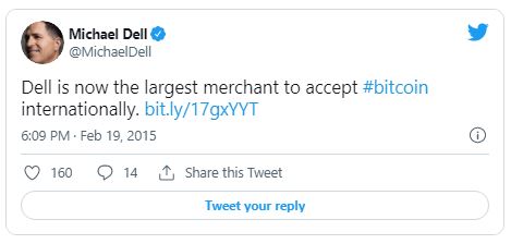 Dell1 - مایکل دل، مدیرعامل کمپانی Dell، بیت کوین را رد می کند!